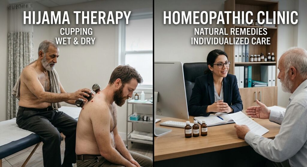 Hijama Therapy vs Homeopathic Medicine Clinic | Holistic Care for Body & Mind